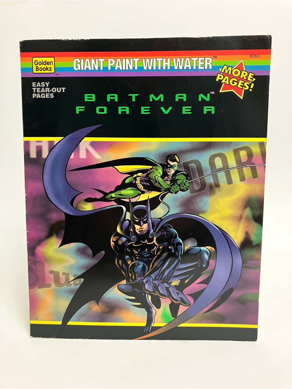 Vintage Batman 1995 Forever Giant Paint with Water Activity Book DC Comics 90s